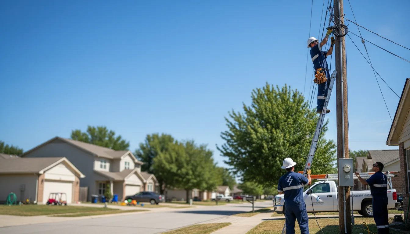 Residential electrician providing installation services in Adrian, MO